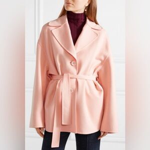 Mansur Gavriel Oversized Belted Wool and Cashmere-Blend Coat